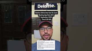 Deloitte Online Interview