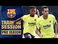 BUSQUETS and ANSU are back in TRAINING!