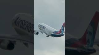 Air Serbia Airbus A330 Beautiful Rainy Takeoff | With ATC #aviation #planespotting #airbus #atc