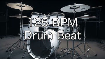 125 BPM Rock Drum Beat for Musical Practise