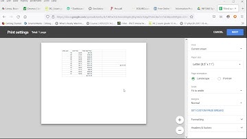 6.1.1: use print preview (Google Sheets version)