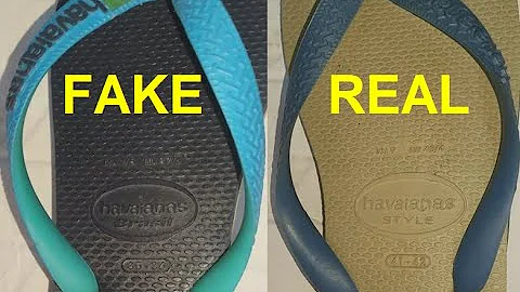 How can you tell if Havaianas slippers are fake?
