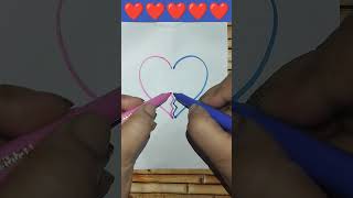 Alphabet love heart #ambidextrous #reelsindia #art #drawing #hearttouching