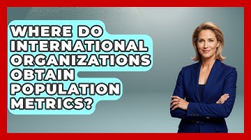 Where Do International Organizations Obtain Population Metrics? | Demographic Data Answers News
