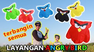 PLAY 6 ANGRY BIRD CELEPUK KITES AND ANOTHER COLLISION!!