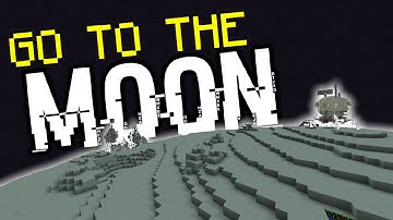 Minecraft: GO TO THE MOON! (Custom Map/Only One Command)