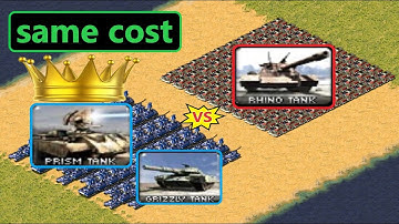 Prism Tank + Grizzly vs Rhino - Red Alert 2