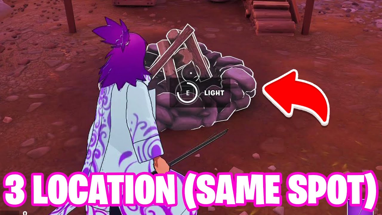 light campfires Fortnite Campfire Locations Chapter 4 Season 2 YouTube