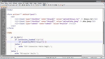 Php ile Arşivleme (ZIP) Yapalım