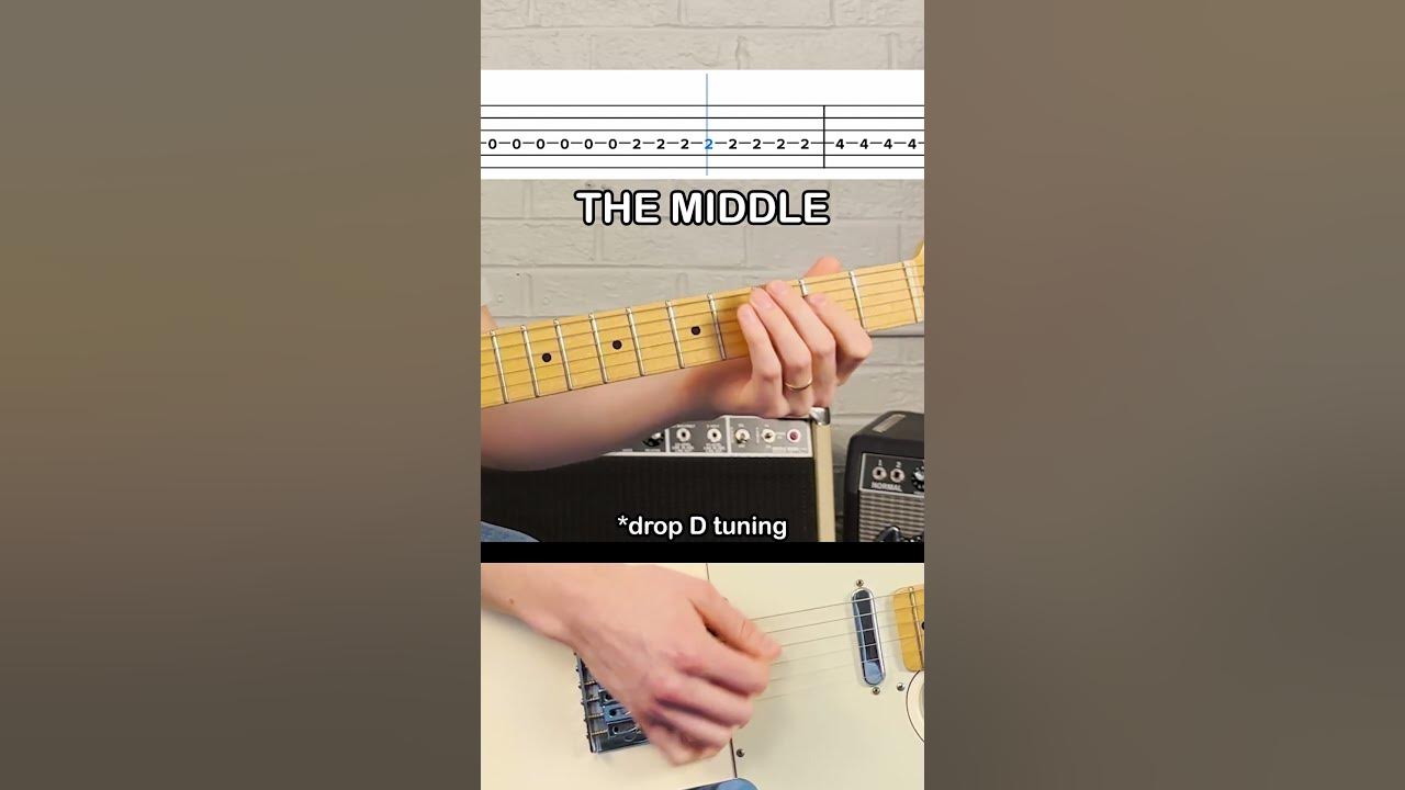 The Middle - Jimmy Eat World TABS #guitarlesson #tabs #jimmyeatworld #themiddle #guitarriff