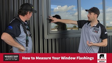 How to Measure Window Flashings on a Steel Shed #steelbuildings #metalworking #building #how #howto