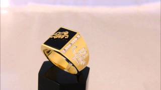 elvis presley tcb signature ring