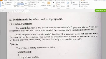 ICS 2nd Chapter 8 ( basic structure of c program) part 2