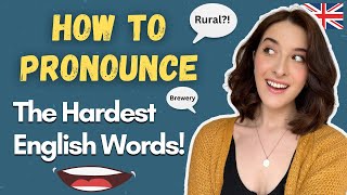 How to Pronounce REALLY Difficult English Words! English Pronunciation Lesson ⭐
