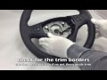 How to change BMW 1 or 3 Series E82 E88 E90 E91 E92 E93 Steering wheel cover M trim cover