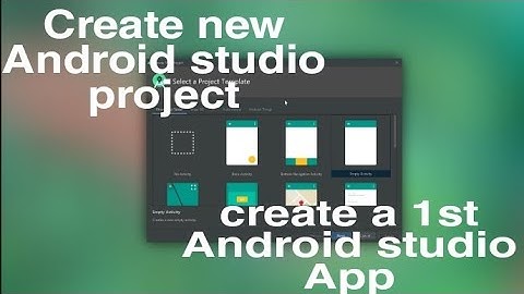 How to Create New Project in Android Studio 2020 | Android studio tutorial