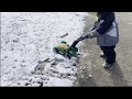 Playing in the snow with kids