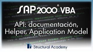 SAP2000 API: Documentation and Key Objects (Helper, Application, Model)