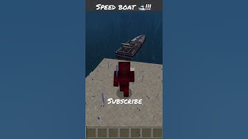 Speed boat!#minecraft #shorts #video