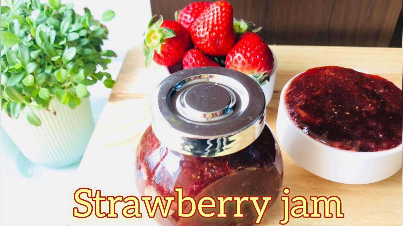 Strawberry Jam സ്ട്രോബെറി ജാം Fruit Jam Recipe in Malayalam Easy Jam recipe 딸기잼 만들기 YouTube