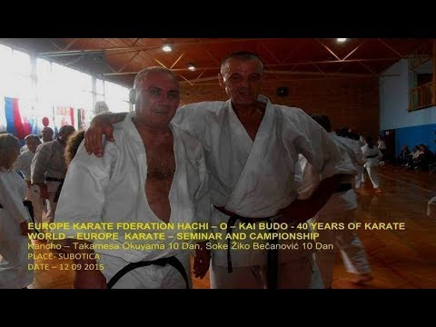 So shihan Miroslav TODOROVIĆ Seminar Soke Takemasa OKUYAMA 10 Dan Soke