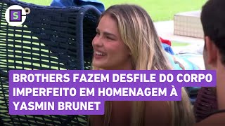 Elenco Do Bbb 24 Faz Desfile De Biquini E Sunga Após Yasmin Chorar Por Causa De Nizam Veja Vídeo