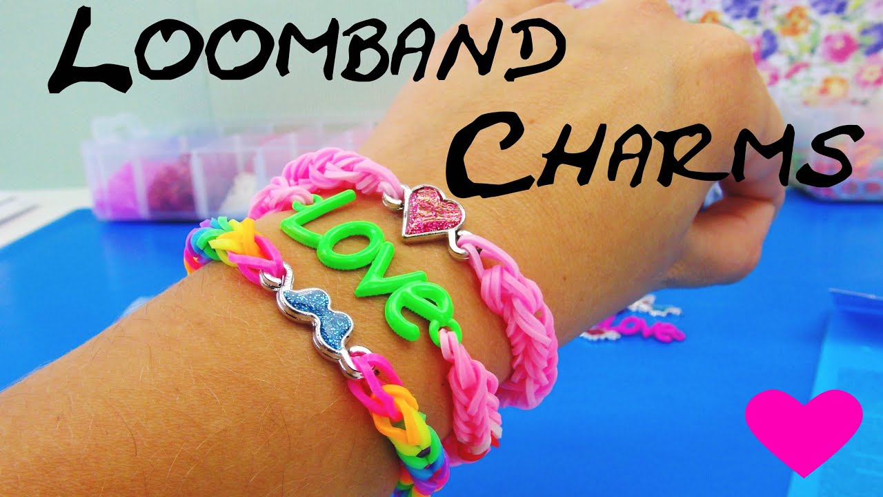 Loom Bands Charms deutsch / LOVE Anhänger FishgrätenArmband deutsch
