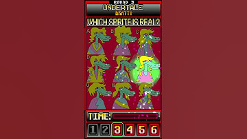 Which Sprite Is REAL? Undertale Edition (3) HARD MODE #shorts