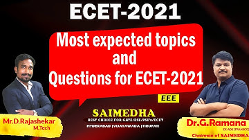 ECET-2021| ECET EEE |MOST EXPECTED QUESTIONS |PREPARATION STRATEGY| ECET MODEL PAPERS | SAIMEDHA