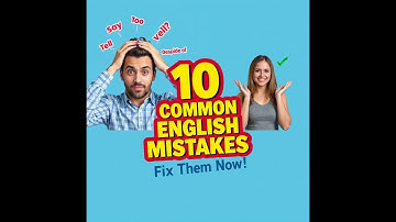 10 Common English Mistakes You’re Probably Making (And How to Fix Them!) #learnenglish