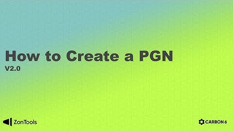 Zon.Tools V2.0: How to Create a PGN