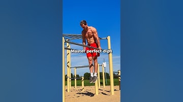 Master perfect dips 🙌 #dips #calisthenics #fitness #motivation #chest #workout #bodybuilding #fit