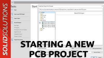 Learn SOLIDWORKS PCB - Starting a New Project
