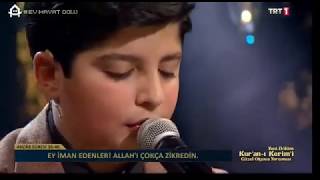 Diyarbakırlı 15 yaşındaki Muhammed Kuran-ı Kerim  okuma yarışmasında tam puan alarak birinci oldu Resimi