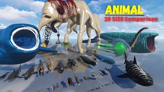 Unveiling Nature's Giants: Epic 3D Animal Size Comparison 2024 : Bloop Vs El Gran Maja 🦞🐍🦖🦐🐙🦖🦖🦖 by Mr Data 3D Stats 11,361 views 1 month ago 10 minutes, 38 seconds