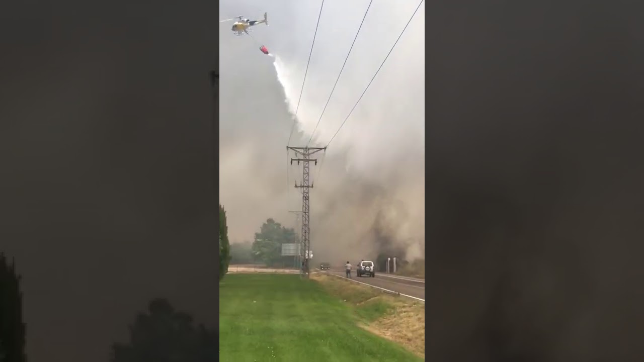 Incendio en Entrepinos en Valladolid
