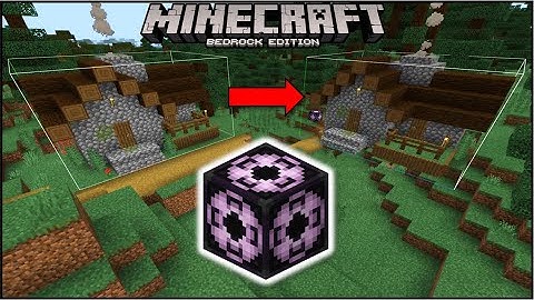 Minecraft Bedrock - How To Use Structure Blocks (Mobile/Xbox/PS4/Windows 10/Switch)