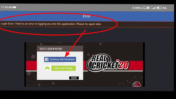 Real Cricket 20 Fix Facebook Login Error There is an error in logging you into this application RC20