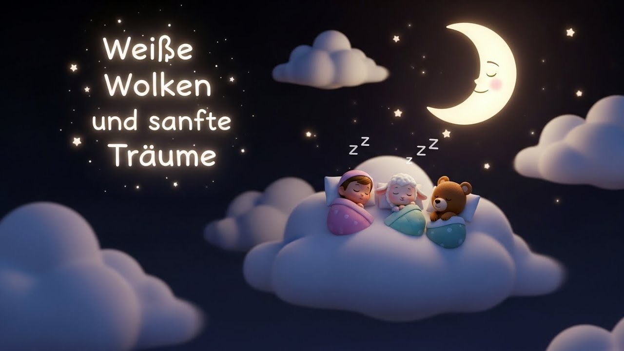 ☁️ Weiße Wolken und sanfte Träume ☁️ | Ruhige Schlaflieder für Kinder | Zauberliedchen
