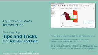 HyperMesh 2023 - Tips and Tricks - Review and Edit Wealth