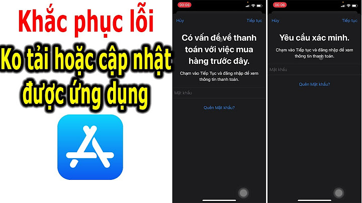 Cách sửa lỗi app store khong tai duoc