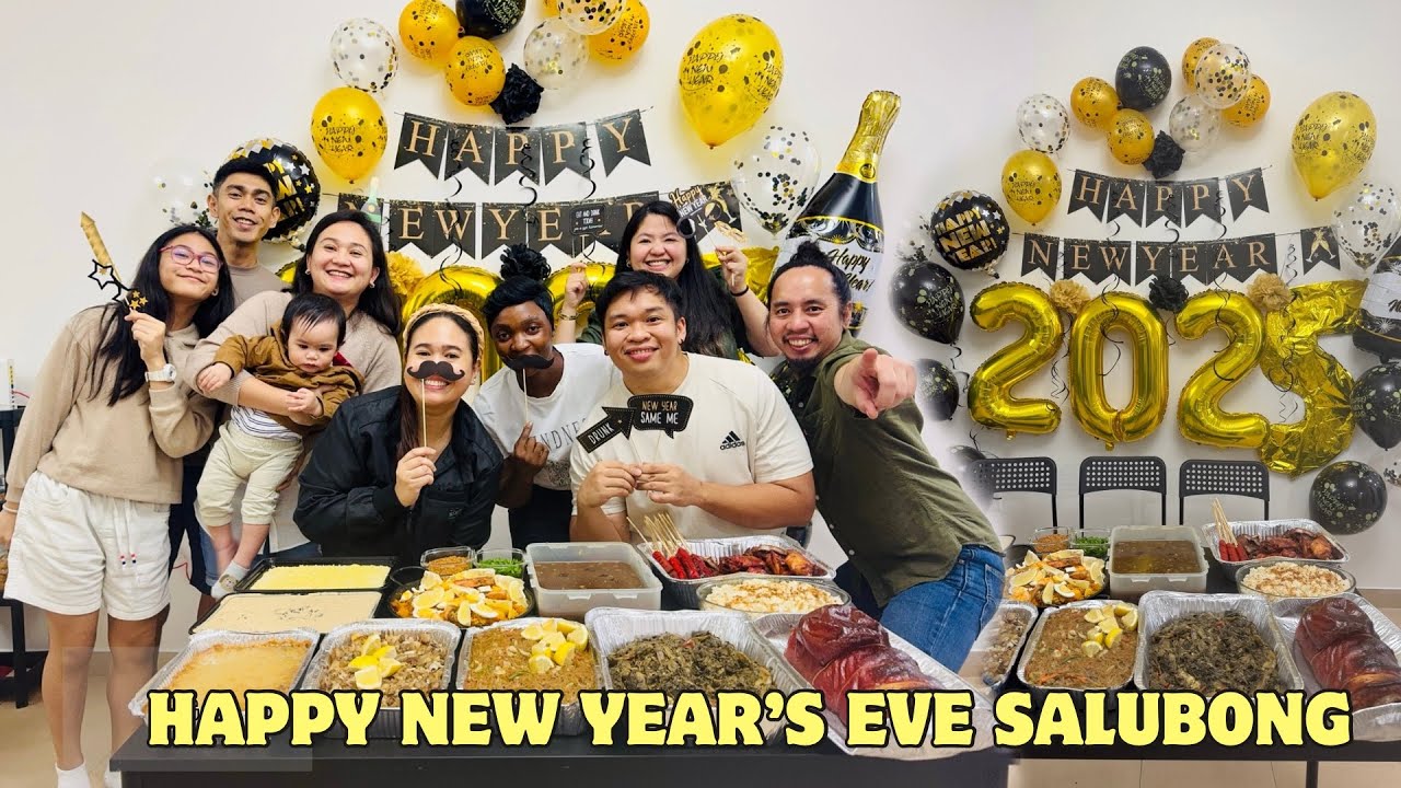 Celebrating New Year's Eve with friends we call family