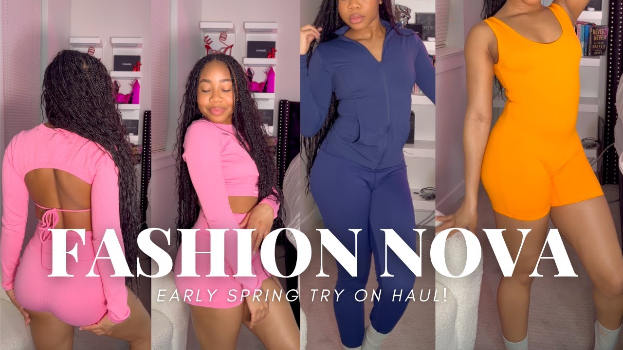 EARLY SPRING Fashion Nova Try On HAUL | Spring Basics 2024 - YouTube