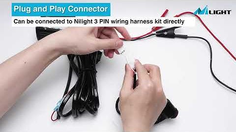 Nilight Motorcycle Handlebar Switch Plug and Play 12V ATV Handlebar Light Switch Push Button