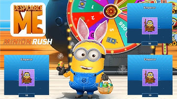 Bunny Minion Rush AMAZING REWARDS Prize Wheel fullscreen gameplay Walkthrough ios / android