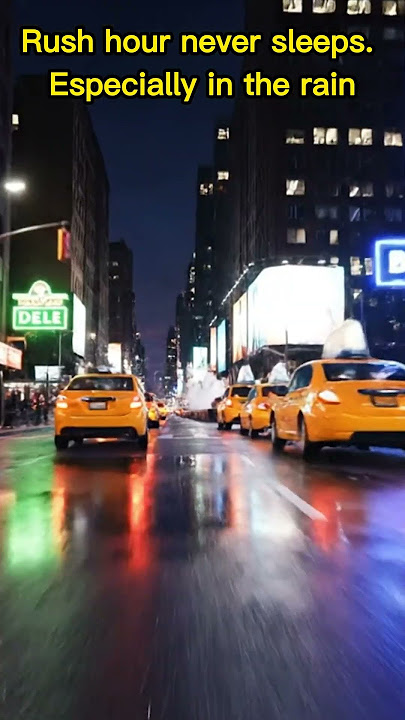 Rain-slicked streets, neon reflections, and a blur of motion#8KRealism #FastLaneVibes #SubwaySteam