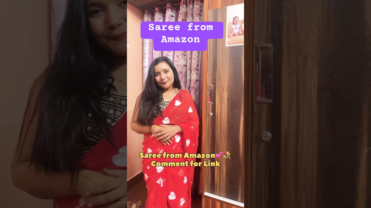 Amazon Affordable Saree Haul | Best Saree From Amazon | Red Saree From Under Budget 