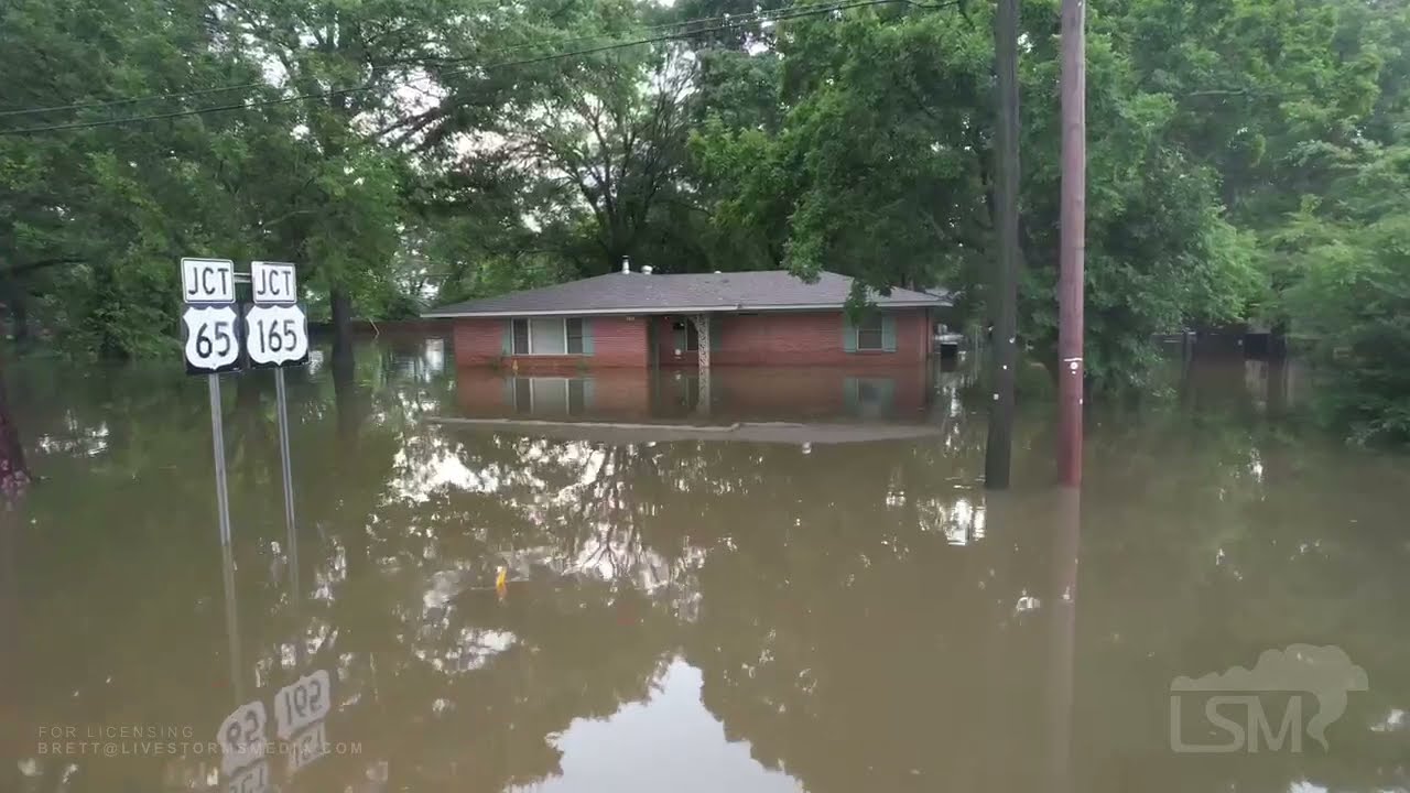 06082021 Dumas, AR Flash Flood Emergency with Aerials YouTube