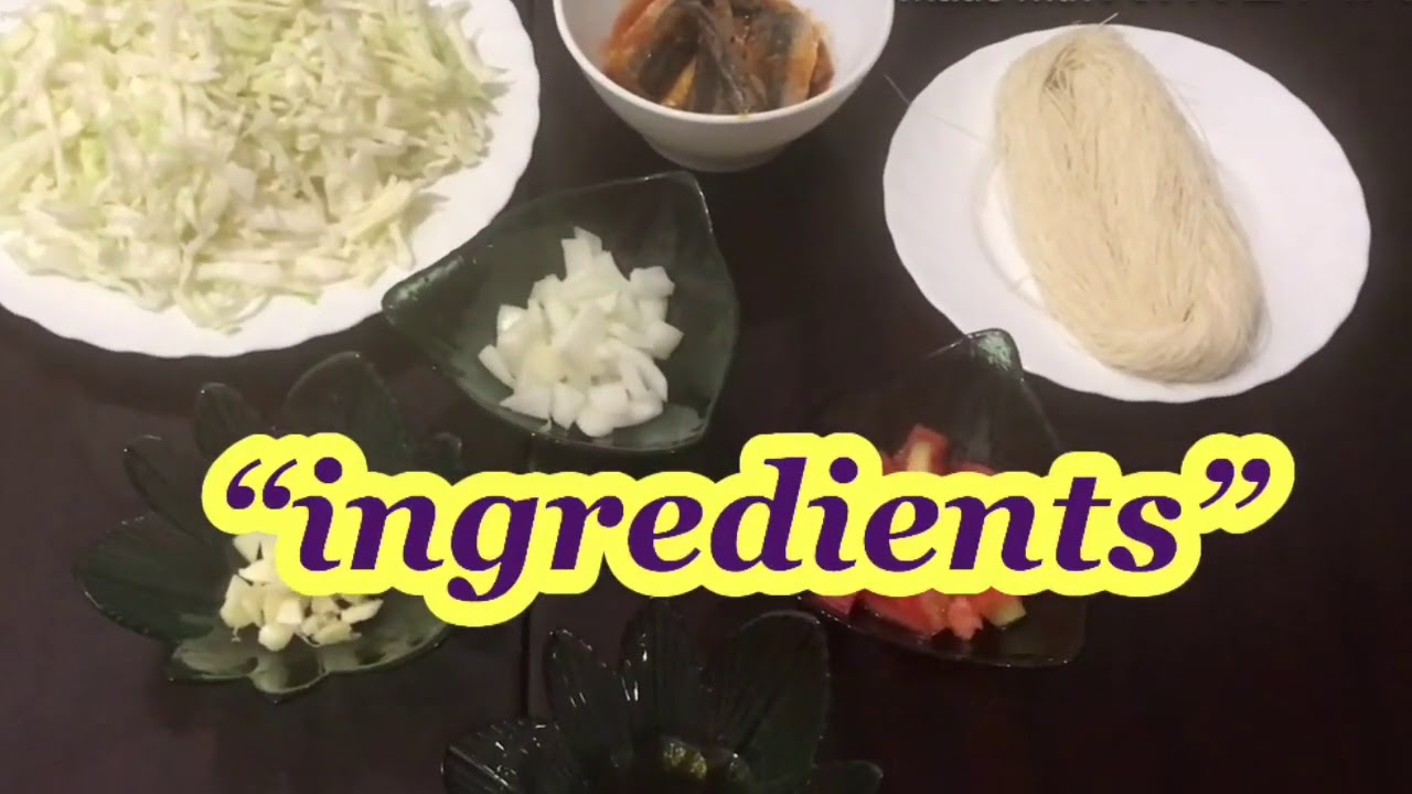 Sardines with Misua and Repolyo pagkaing pinoy quick recipe YouTube