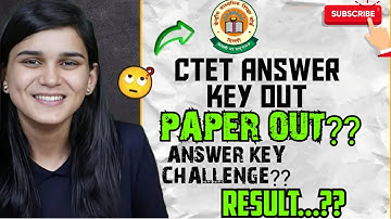 CTET ANSWER KEY RELEASE...🤗 CHECK YOUR ANSWER